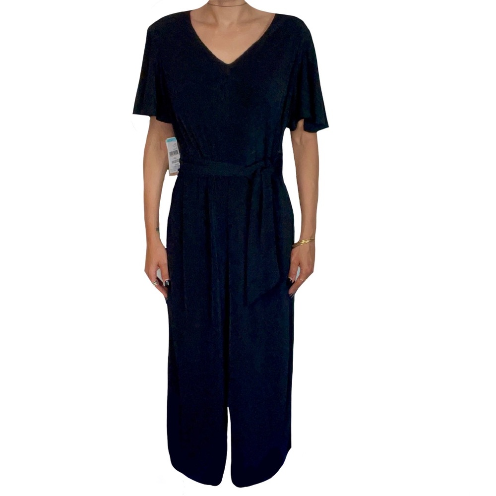 Signature by Robbie Bee missy solid Jumpsuit | Rompers | Size: 12 | Black